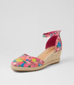 RYLEN DJ HOT PINK FLOWERMANIA LEATHER