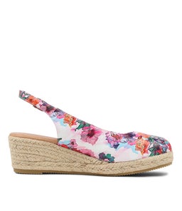 SANIARLY DJ POPPY PRINT NATURAL ROPE LEATHER