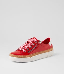 TORAYNE DJ RED WHITE PATENT MULTI