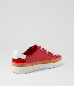 TORAYNE DJ RED WHITE PATENT MULTI