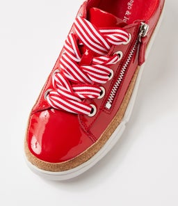 TORAYNE DJ RED WHITE PATENT MULTI