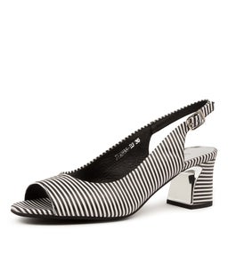 JIANAS DJ BLACK&WHITE STRIPE LEATHER