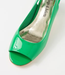 JIANAS DJ BRIGHT EMERALD PATENT LEATHER