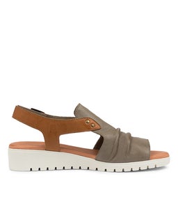 MADIS DJL KHAKI DK TAN WHITE SOLE LEATHER