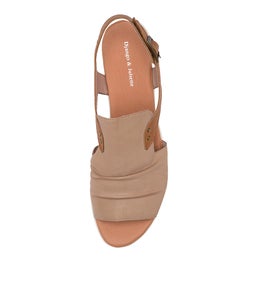 MADIS DJL CAFE DK TAN WHITE SOLE LEATHER