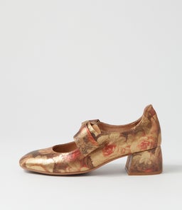 CHIARA DJ VINTAGE METAL FLORAL LEATHER