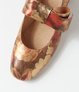 CHIARA DJ VINTAGE METAL FLORAL LEATHER
