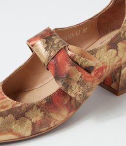 CHIARA DJ VINTAGE METAL FLORAL LEATHER