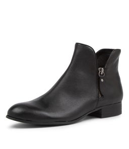 FAYE DJ BLACK BLACK HEEL LEATHER