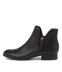 FAYE DJ BLACK BLACK HEEL LEATHER