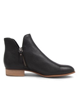 FAYE DJ BLACK NATURAL HEEL LEATHER