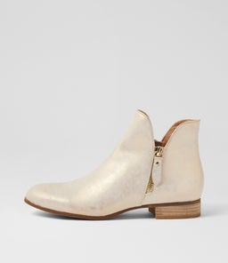 FAYE DJ BEIGE&GOLD SMUDGE LEATHER