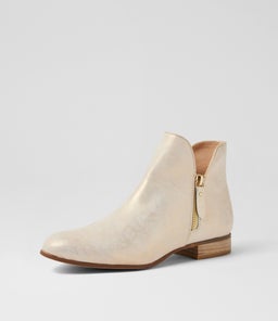 FAYE DJ BEIGE&GOLD SMUDGE LEATHER