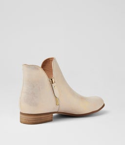 FAYE DJ BEIGE&GOLD SMUDGE LEATHER