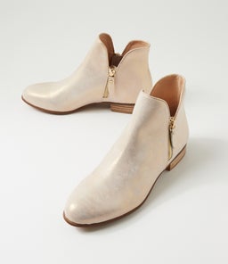 FAYE DJ BEIGE&GOLD SMUDGE LEATHER
