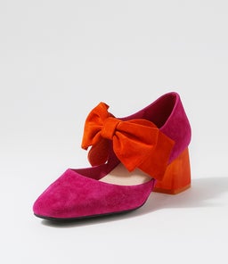 MISHA DJ DK FUCHSIA ORANGE SUEDE SUEDE