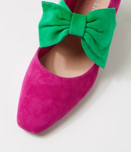 MISHA DJ MAGENTA NEW EMERALD SUEDE SUEDE