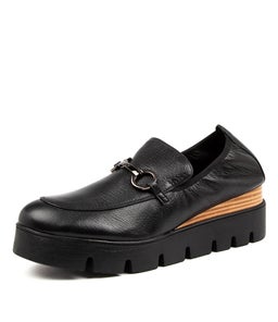 RHODES DJ BLACK BLACK SOLE LEATHER