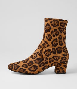 HARTFUL DJ LEOPARD STRETCH MICROSUEDE