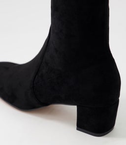 HARTFUL DJ BLACK STRETCH MICROSUEDE