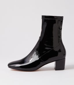 HARTFUL DJ BLACK STRETCH PATENT PU
