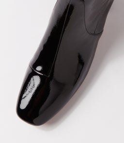 HARTFUL DJ BLACK STRETCH PATENT PU
