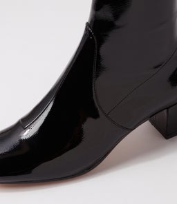 HARTFUL DJ BLACK STRETCH PATENT PU