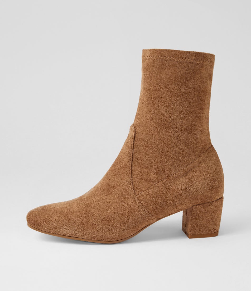 Hartful Light Choc Stretch Microsuede Ankle Boots Hartful Light Choc Stretch Microsuede Ankle Boots