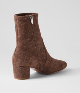 HARTFUL DJ TAUPE SPARKLE STRETCH MICROSUEDE