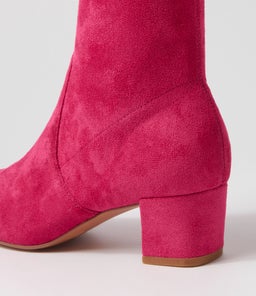 HARTFUL DJ HOT PINK STRETCH MICROSUEDE
