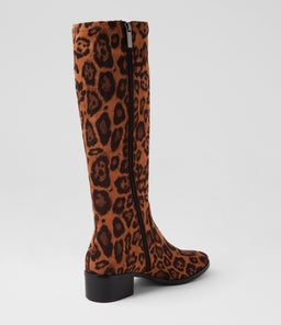 TIMOTHIE DJ LEOPARD STRETCH MICROSUEDE