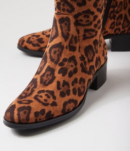 TIMOTHIE DJ LEOPARD STRETCH MICROSUEDE