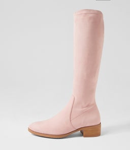 TIMOTHIE DJ PALE PINK STRETCH MICROSUEDE