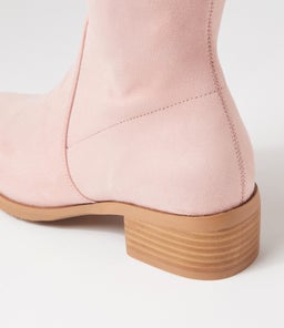 TIMOTHIE DJ PALE PINK STRETCH MICROSUEDE