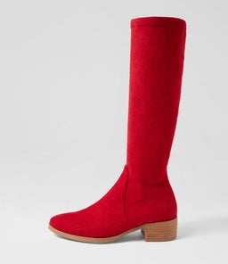 TIMOTHIE DJ RED STRETCH MICROSUEDE