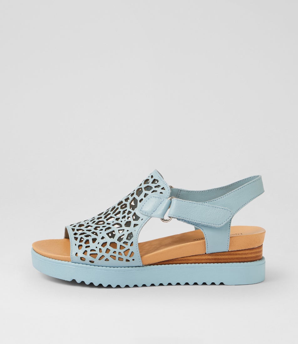 Ansh Denim Leather Sandals