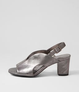 CILLA DJ PEWTER SCRATCH LEATHER