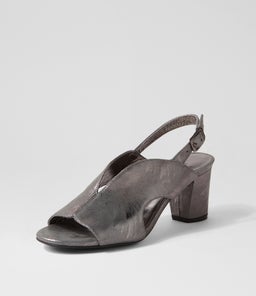CILLA DJ PEWTER SCRATCH LEATHER