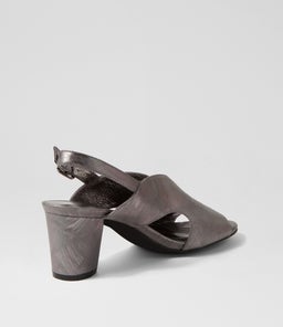 CILLA DJ PEWTER SCRATCH LEATHER
