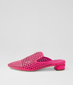 FLAN DJ HOT PINK LEATHER