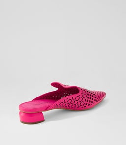 FLAN DJ HOT PINK LEATHER