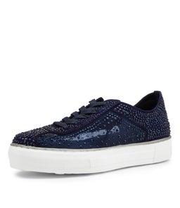 FLIP DJ NAVY SUEDE MESH