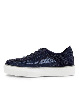 FLIP DJ NAVY SUEDE MESH