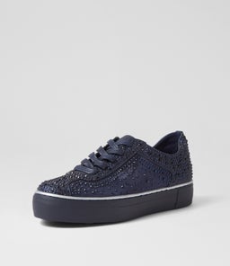 FLIP DJ NAVY SHIMMER LEATHER MESH