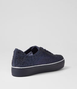 FLIP DJ NAVY SHIMMER LEATHER MESH