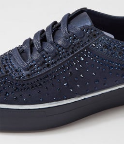FLIP DJ NAVY SHIMMER LEATHER MESH
