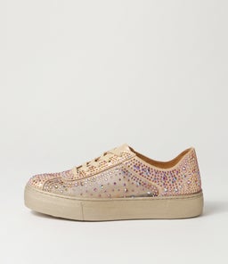 FLIP DJ OLD GOLD OLD GOLD SOLE SHIMMER LEATHER MESH