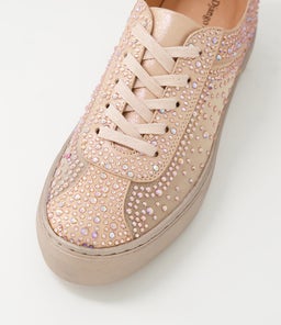 FLIP DJ ROSE GOLD ROSE GOLD SOLE SHIMMER LEATHER MESH