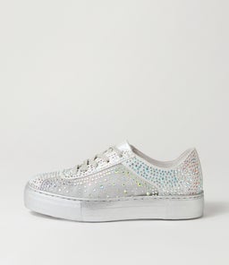 FLIP DJ SILVER SILVER SOLE SHIMMER LEATHER MESH