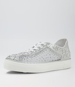 FLIP DJ SILVER SHIMMER LEATHER MESH